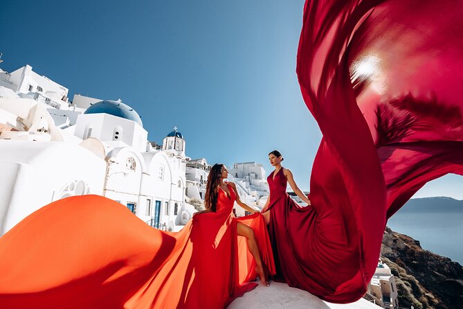Private Flying Dress Photoshoot in Santorini - Pickup Locations and Transportation