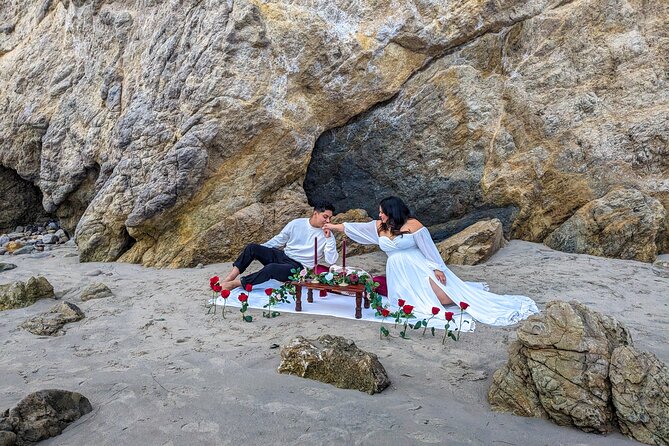Private Luxury Picnic at El Matador Beach in Malibu - Enjoying the Coastal Views