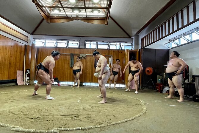 Sumo Practice Viewing Guided Tour and Photo With Sumo Wrestlers - Photo Opportunity With Sumo Wrestlers
