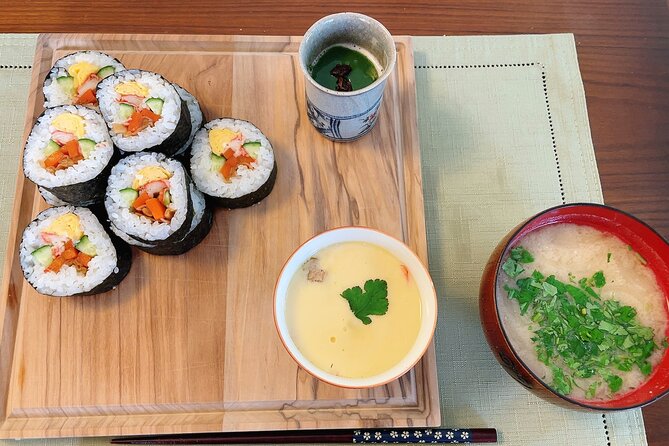 Sushi Roll and Side Dish Cooking Experience in Tokyo - White Sesame Pudding