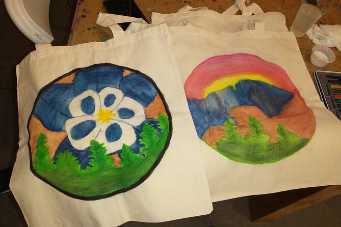 Colorado Inspired Inktense Painted Stocking or Tote Bag Class - What to Expect During the Class