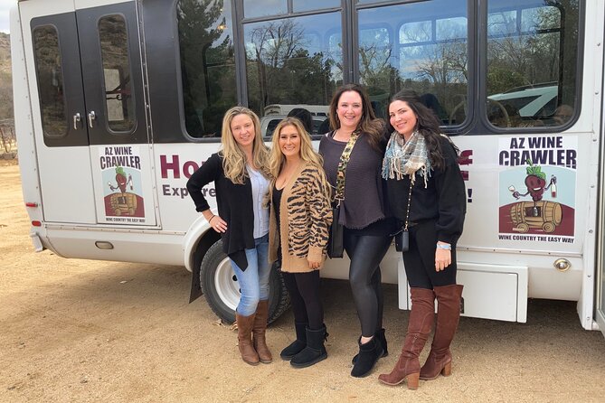 Five Star AZ Wine Crawler Tour 4- 12 PPL - Important Details for Participants