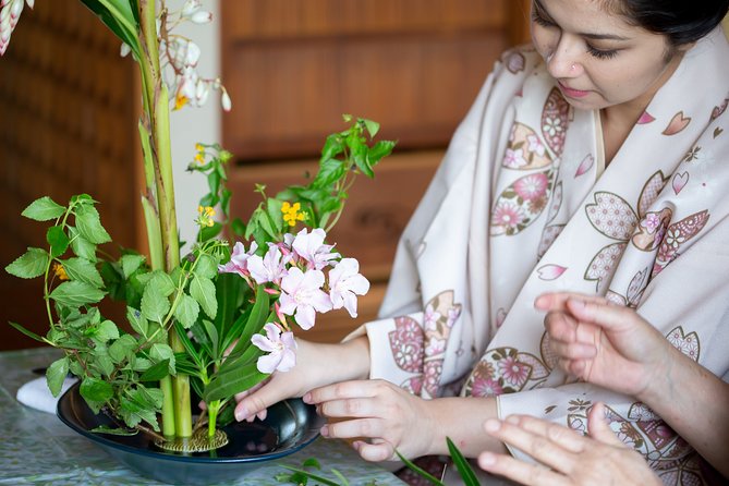 Flower Arrangement Experience With Simple Kimono in Okinawa - What to Expect