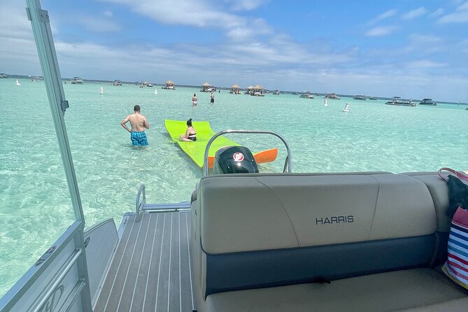 Private Crab Island Pontoon Charter With Inflatables - Booking and Availability