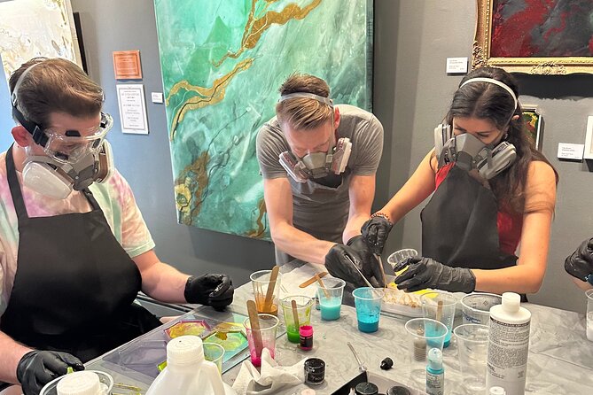Resin Artwork in a Nolita Artists Studio - The Reward: Admiring Your Creation