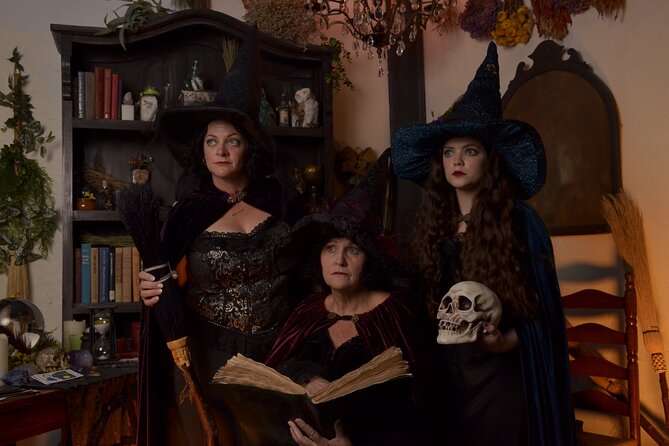 Witch Costume Photo Shoot - Witch Cottage Theatrical Set - Accessibility and Location Details