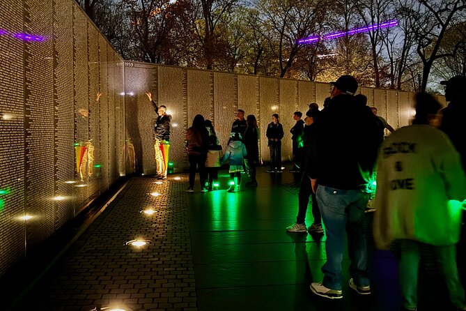 Best Magic LED Monuments Tour-Free Light Snack & Use of Earpieces - Comfortable Transportation and Amenities