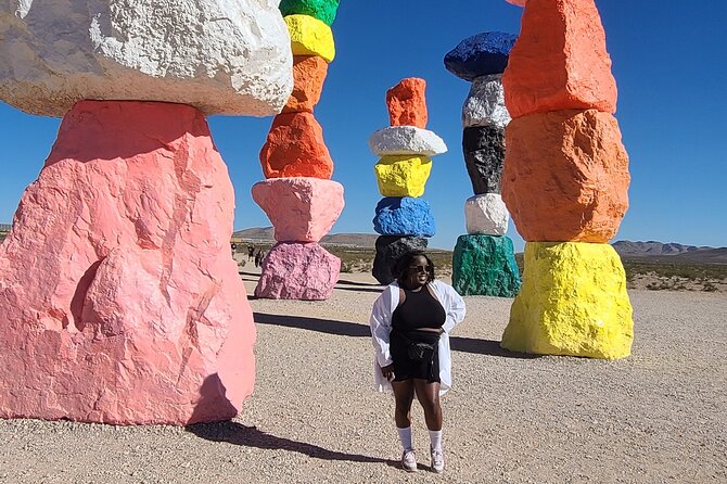 California Desert, Seven Magic Mountains and Las Vegas Sign - Capturing the Las Vegas Sign