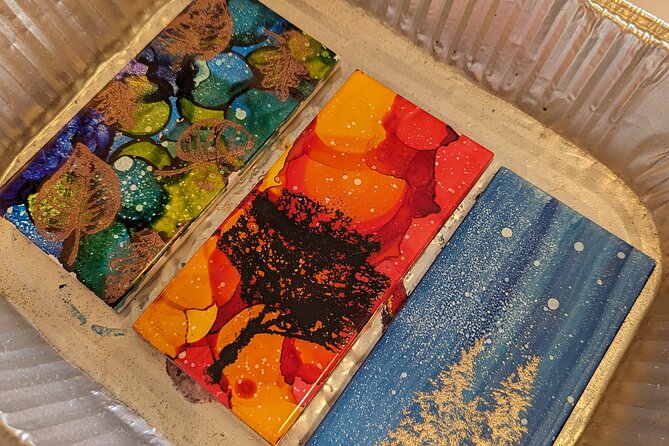 Embossed Alcohol Ink Tile in Estes Park - Cancellation Policy