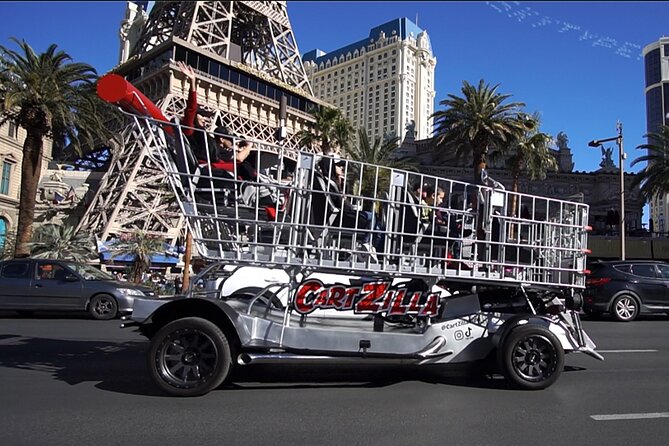 Giant Shopping Cart Limo Ride in Las Vegas - Route and Sights