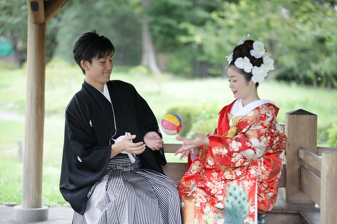 Kimono Wedding Photo Shot in Shrine Ceremony and Garden - Customized Tour and Logistics