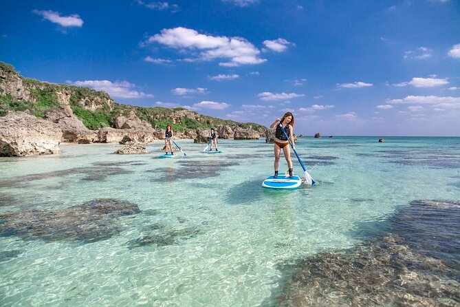 Okinawa Miyako Beach SUP and Pumpkin Limestone Caving and Canoe - Caving Adventure in the Pumpkin Limestone Caves