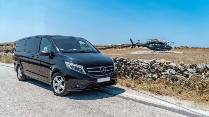 Private Transfer To Mykonos Beach Clubs With Luxury VAN - Professional Driver Services