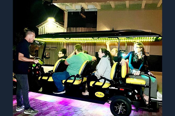 St. Augustine: Ghost Tour on Premium Electric Golf Cart - Capturing Orbs on the Ghost Tour