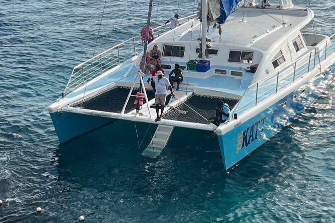 Negril 7 Mile Beach, Party Catamaran Cruise and Ricks Cafe Combo - Frequently Asked Questions