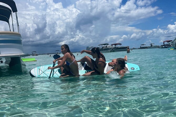 Private Crab Island Pontoon Charter With Inflatables - Amenities and Activities