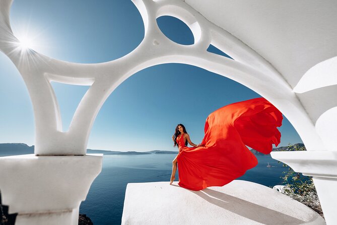 Private Flying Dress Photoshoot in Santorini - Customer Reviews and Ratings