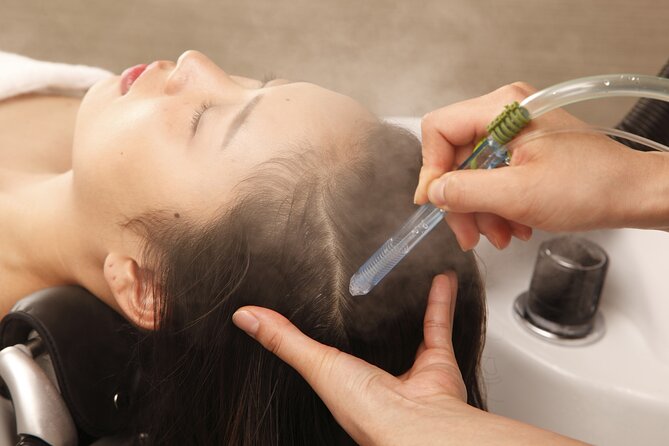 Tokyo Ginza Head Spa Trial：Scalp Care 75 - Herbal Tea or Mineral Water