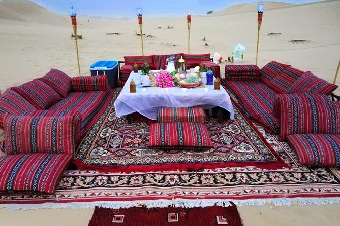 Abu Dhabi Private Desert Romantic Dune Dinner With Dune Bashing