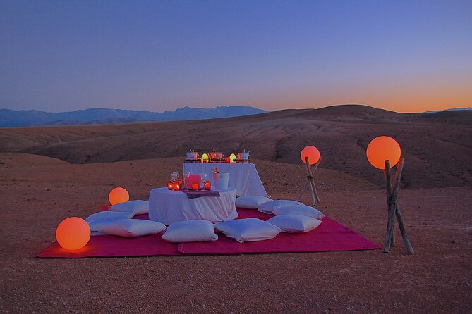 Agafay Desert Dinner With Sunset and Camel Ride - Key Points
