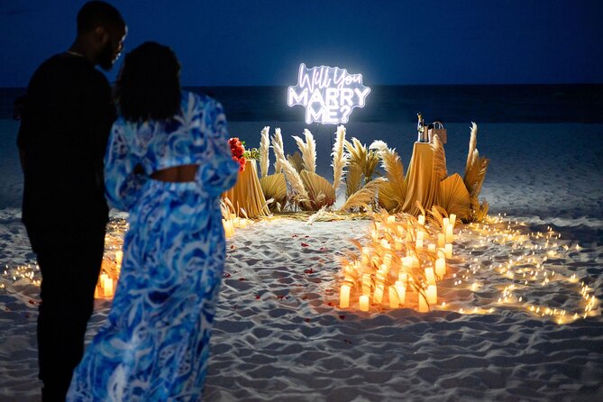 Beach Night Marriage Proposal - Key Points