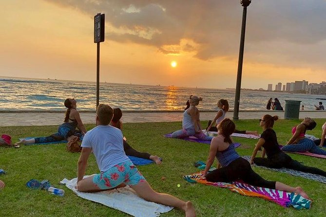 Beach Yoga on Waikiki With Diamondhead Backdrop - Good To Know