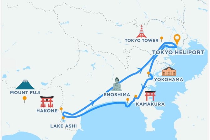 【90mins-5pax】 Tokyo-Mt.Fuji Tour:Mt Fuji Helicopter Tour