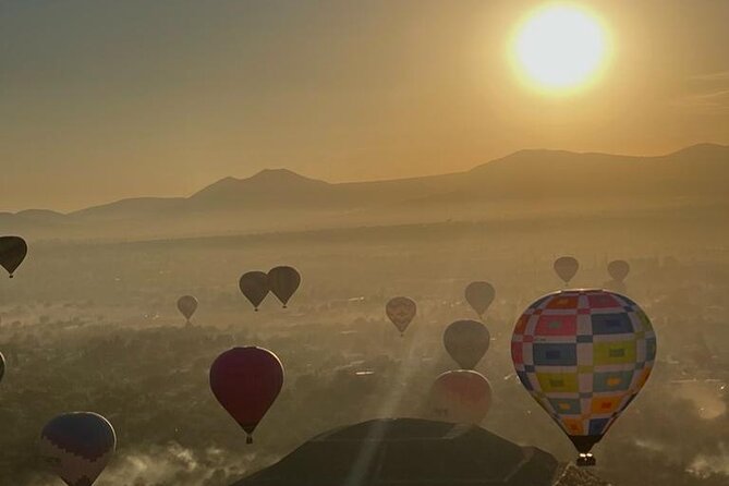 Hot Air Balloon Flight in Teotihuacan