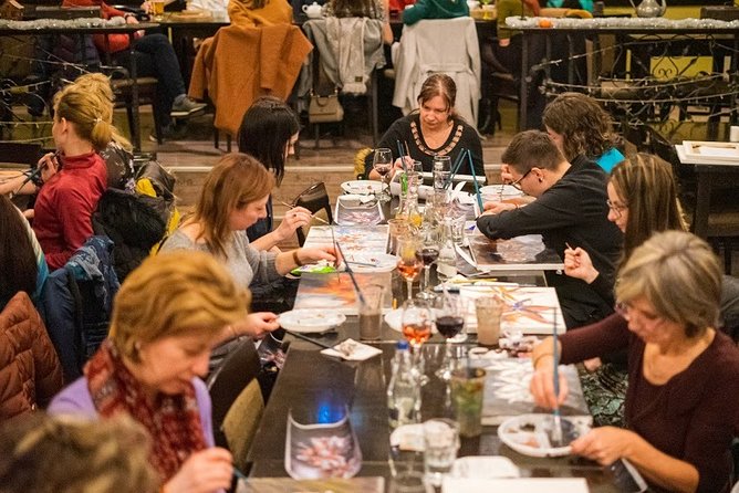 Painting Experience While Drinking Wine in Bucharest - Key Points