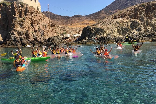 Transparent and Normal Kayak Routes Cabo De Gata Almería - Key Points