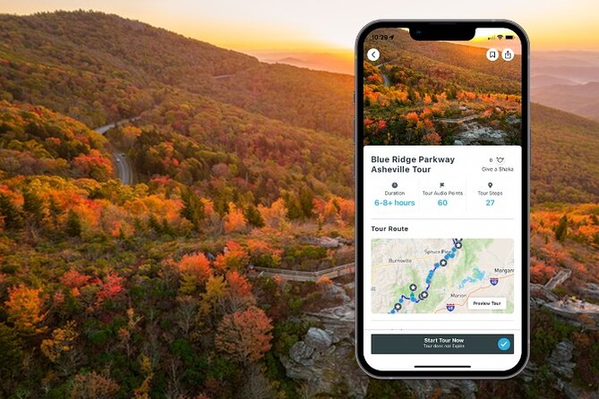 Blue Ridge Parkway Asheville Audio Driving Tour - Tour Overview