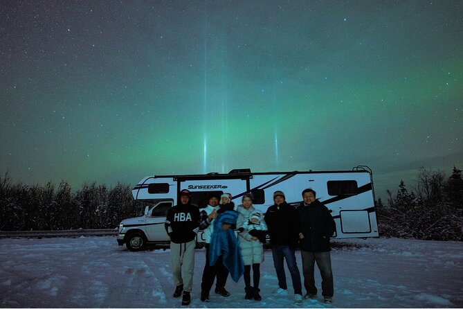 Dancing Lights in the Sky on an Aurora RV Tour Adventure