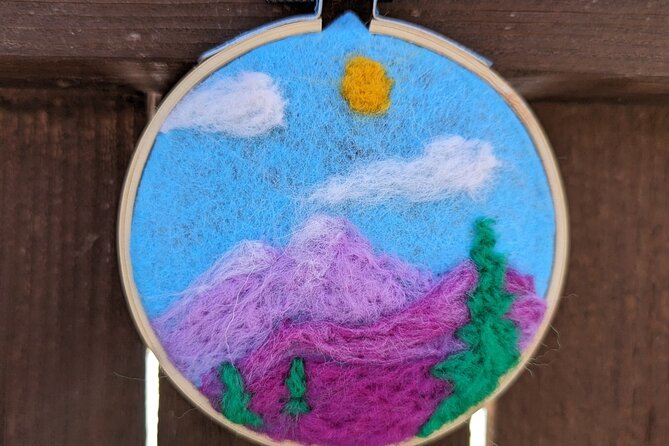Felted Landscape Ornament Art Kit in Estes Park - Overview of the Felted Landscape Ornament Art Kit