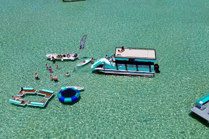 Luxury Crab Island Pontoon Charter With Restroom (Up to 18)