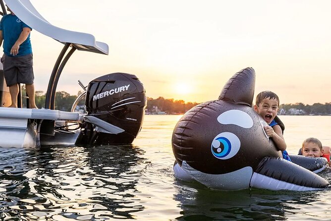 12 Hour Double Decker Pontoon With Slide On Yellow Lake - Included Amenities