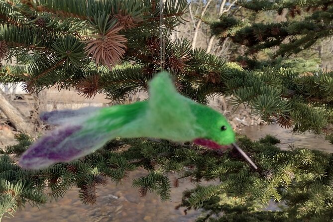 Felting Hummingbird Ornament Class in Estes Park - Meeting and Pickup Details