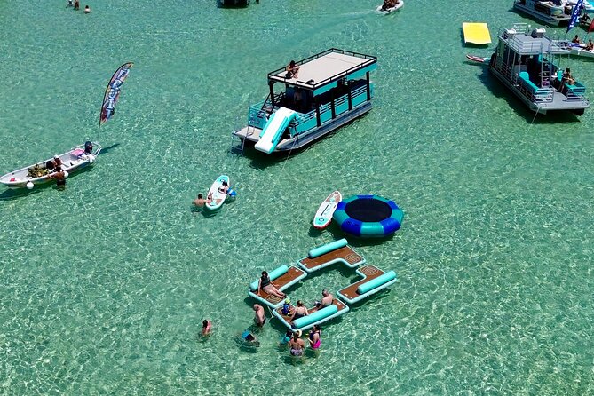 Luxury Crab Island Pontoon Charter With Restroom (Up to 18) - Included Amenities