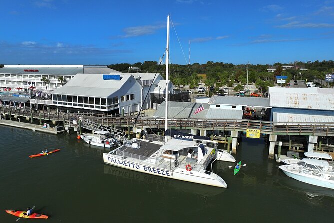 Morning Charleston Harbor Sail Lux Catamaran Shade and Seating - Facilities Offered on the Catamaran