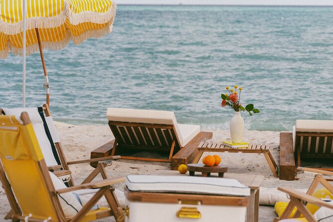 Riviera Suite Private Beach Lounge and Picnic Set Up - Amenities and Inclusions