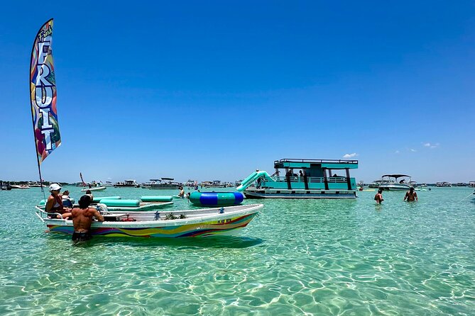 Luxury Crab Island Pontoon Charter With Restroom (Up to 18) - Optional Add-ons
