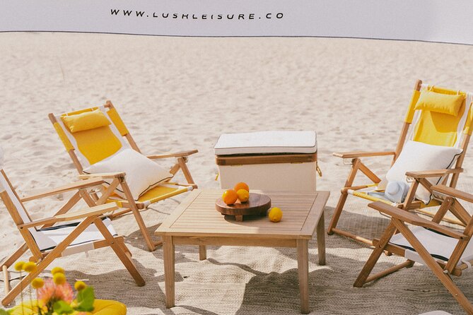 Riviera Suite Private Beach Lounge and Picnic Set Up - Meeting and End Points