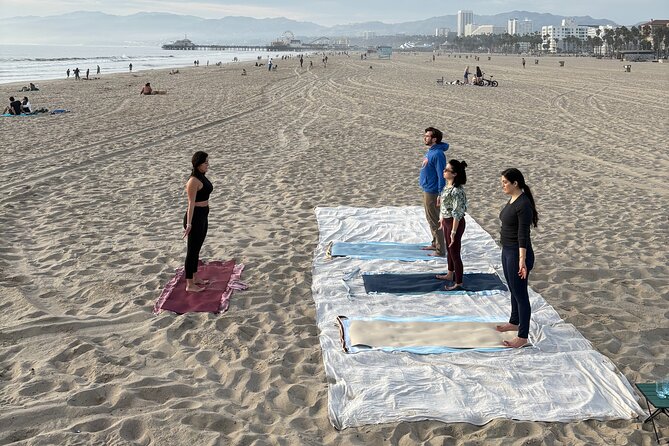 Stretch and Sip: Yoga With Fresh Juice on Santa Monica Beach - Fresh Pressed Juice