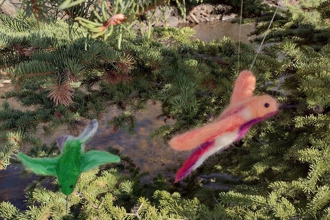 Felting Hummingbird Ornament Class in Estes Park - The Sum Up