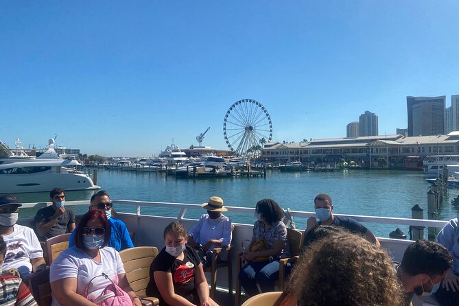 Double Decker City Tour & 75 Min Miami Cruise Millionaire Homes - Optional Everglades National Park