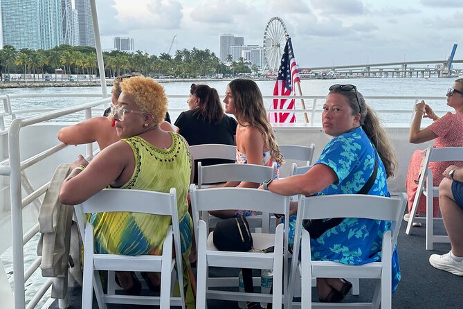 Miami Skyline and Biscayne Boat Party and Open Bar With Music - Onboard Cash Bar and Food