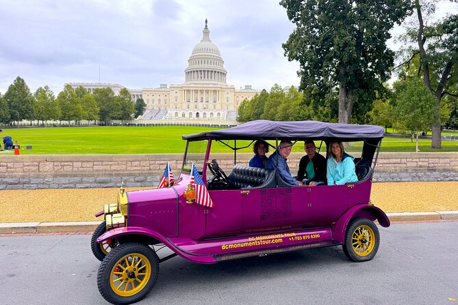 Washington DC Moonlight Tour by Electric Cart or Vintage Car - Highlights of the Moonlight Tour