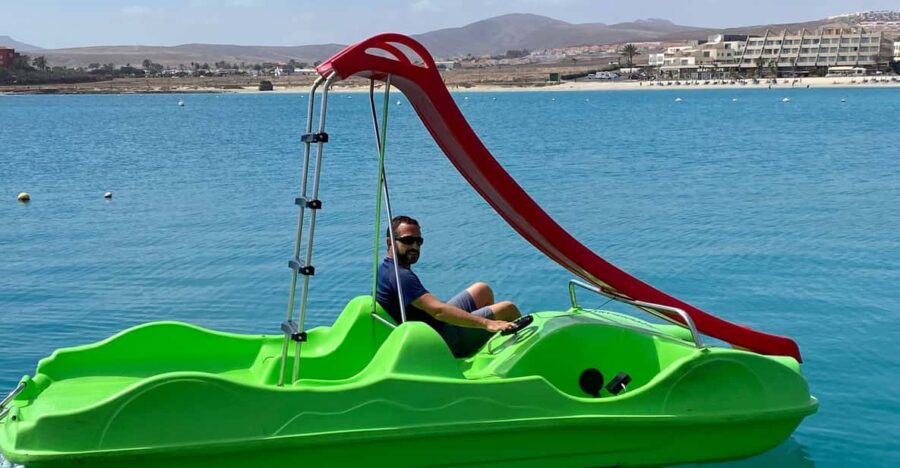 Caleta De Fuste: Pedalo With Slide Rental