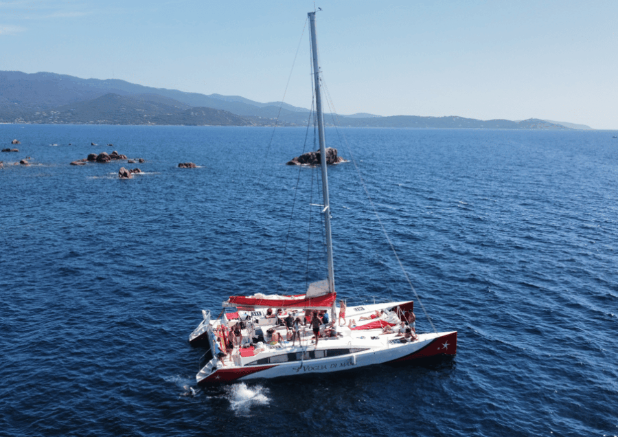 Day Trip on a Catamaran in the Bay of Ajaccio