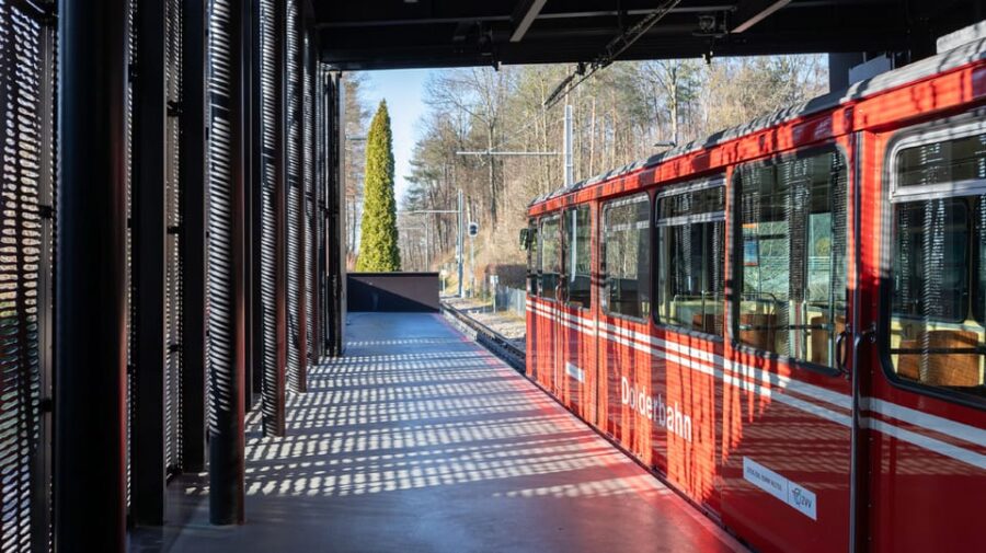 Dolderbahn Railway Between Römerhof and Dolder Zurich