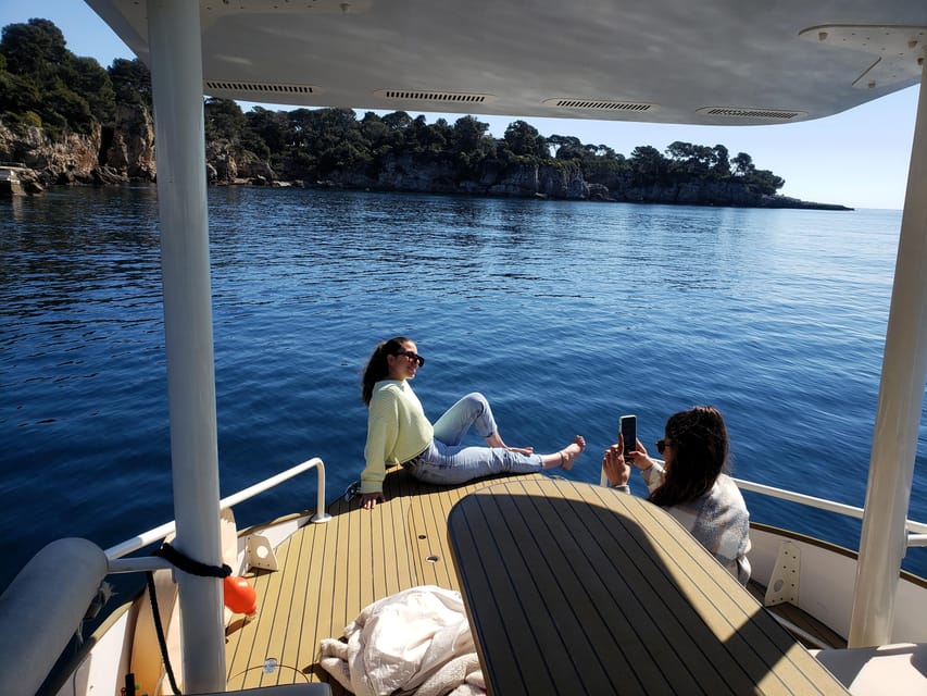 From Juan Les Pins: Private French Riviera Solar Boat Cruise